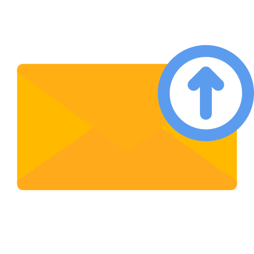 subir correo electrónico icono gratis