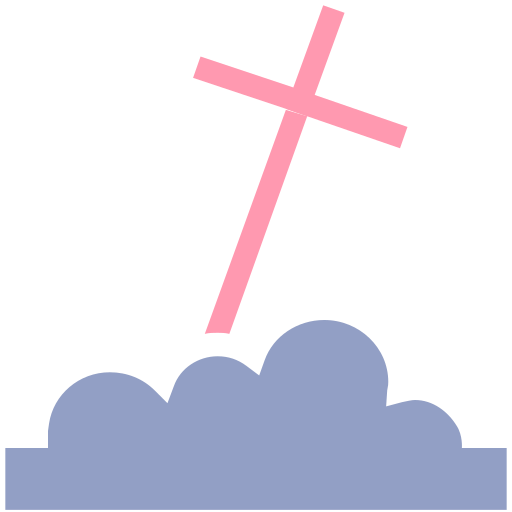 cruz de la tumba icono gratis