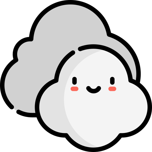 Cloud Kawaii Lineal color icon