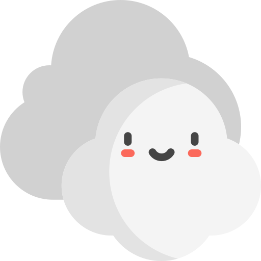 Cloud Kawaii Flat icon