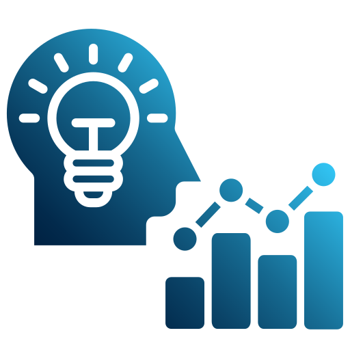 inteligencia de negocio icono gratis