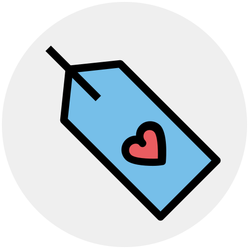 etiqueta icono gratis