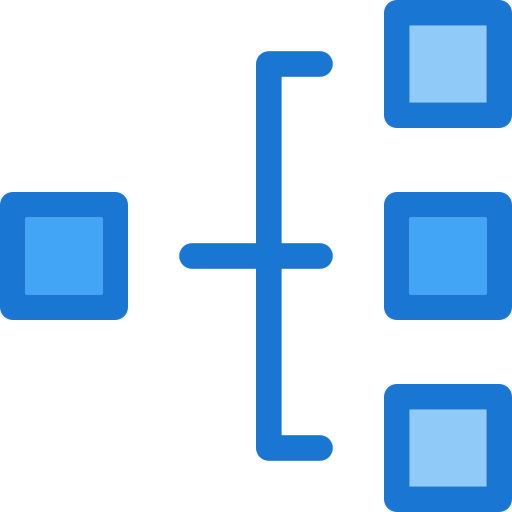 Diagrama de flujo icono gratis