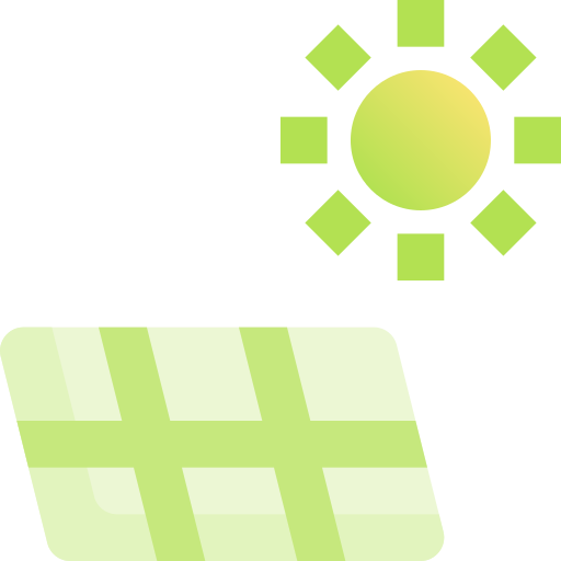 Energía solar icono gratis