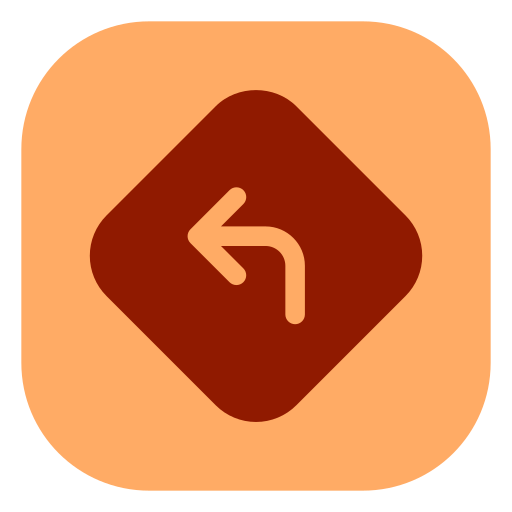 Turn left free icon Turn left free icon