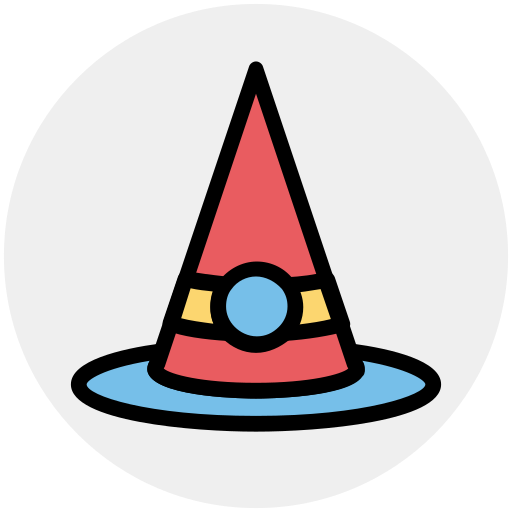sombrero de bruja icono gratis