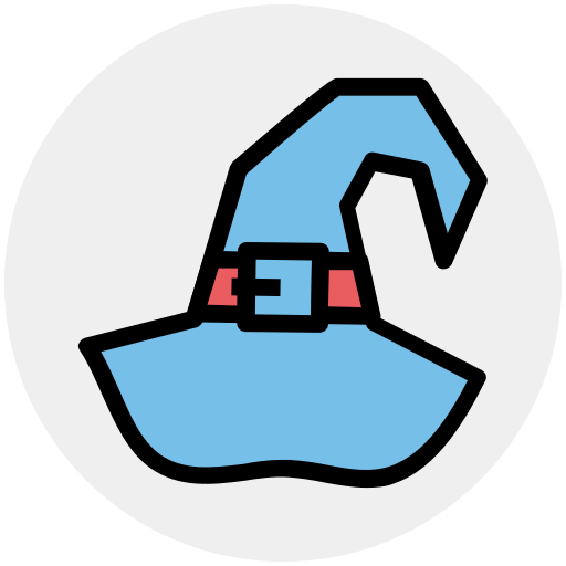 sombrero de bruja icono gratis
