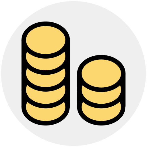 monedas icono gratis