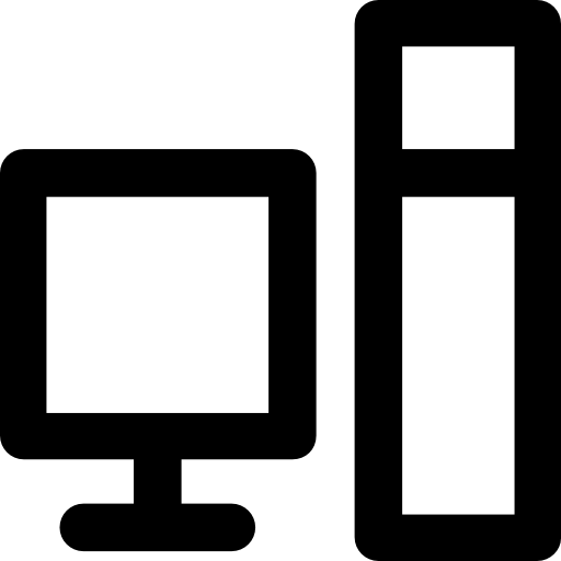 Computer Vector Market Bold Rounded icon