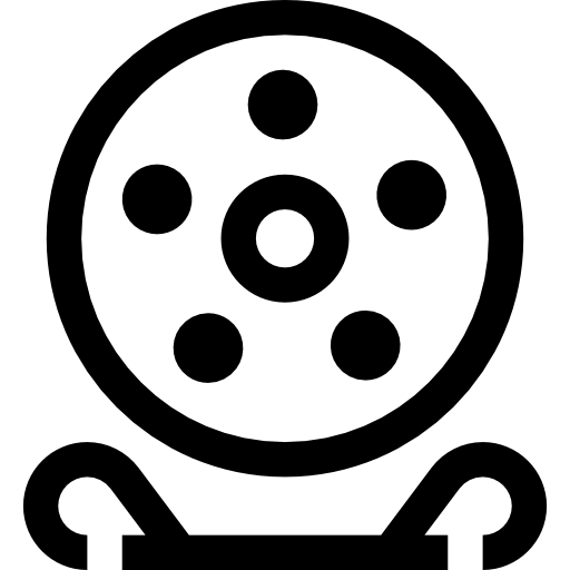 carrete de película icono gratis