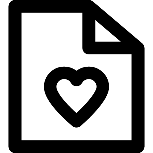 carta de amor icono gratis