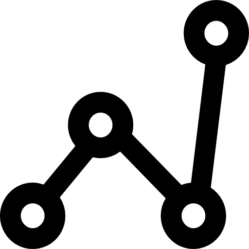 gráfico de linea icono gratis