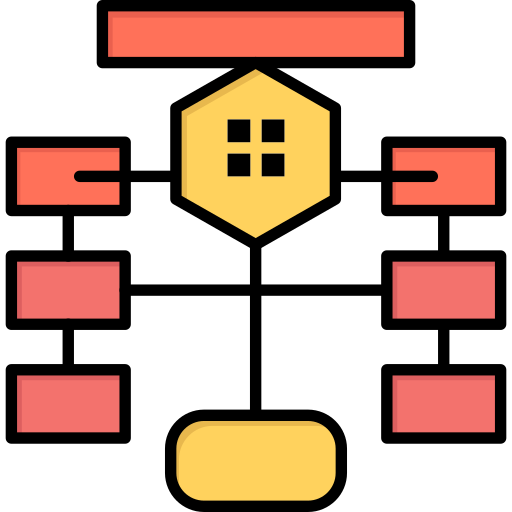 Flowchart Flatart Icons Lineal Color Icon