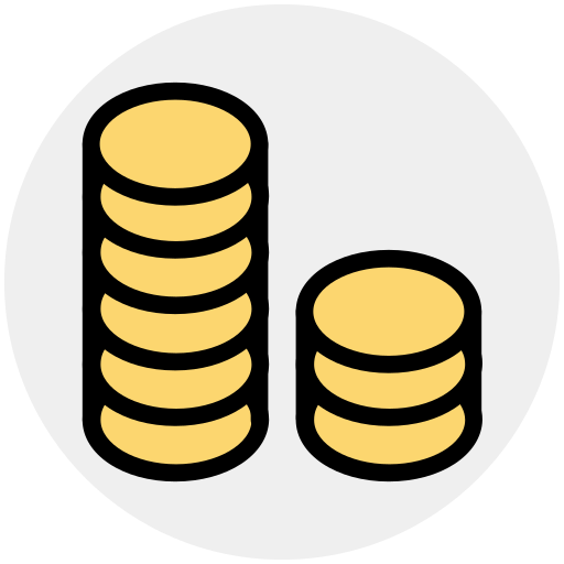 monedas icono gratis