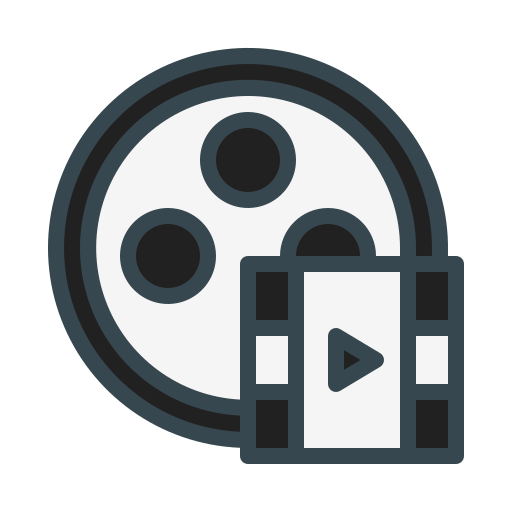 carrete de película icono gratis