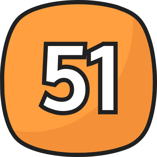 cinquenta e um grátis ícone