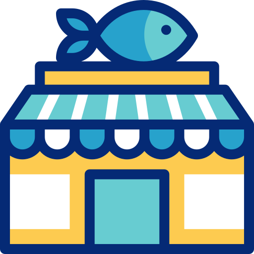 pescadería icono gratis