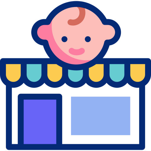 tienda de bebés icono gratis