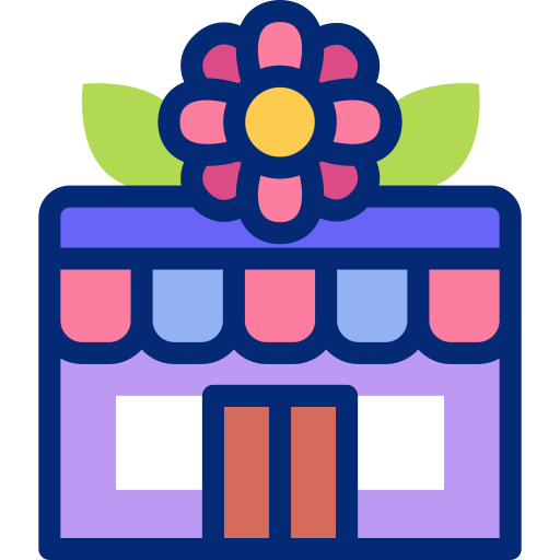 tienda de flores icono gratis