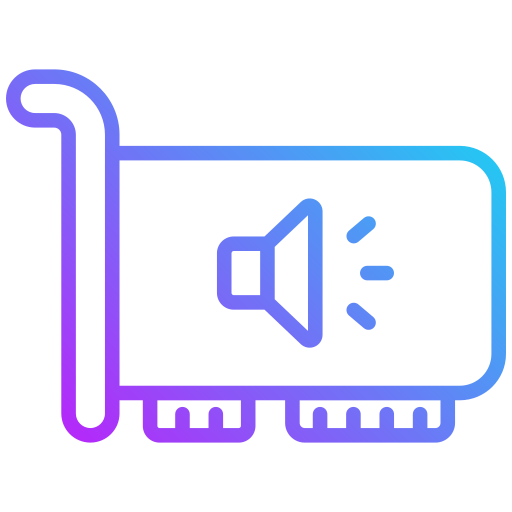 Sound card free icon