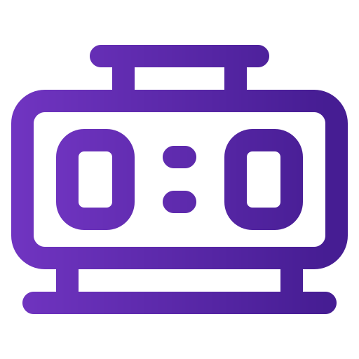 Desk clock free icon