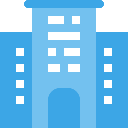 flat office building icon