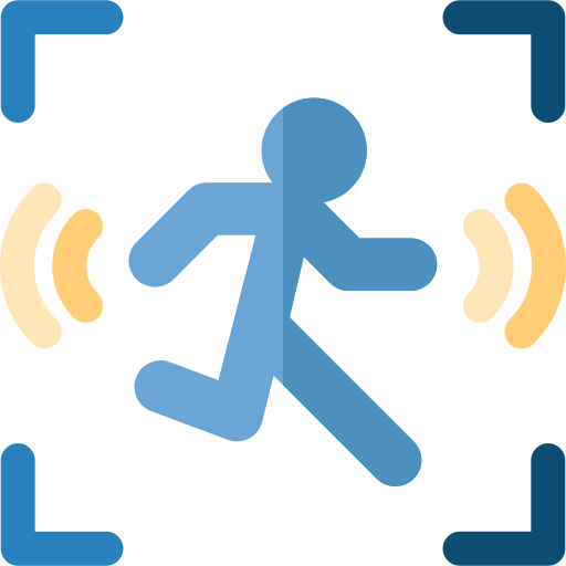 Sensor de movimiento icono gratis