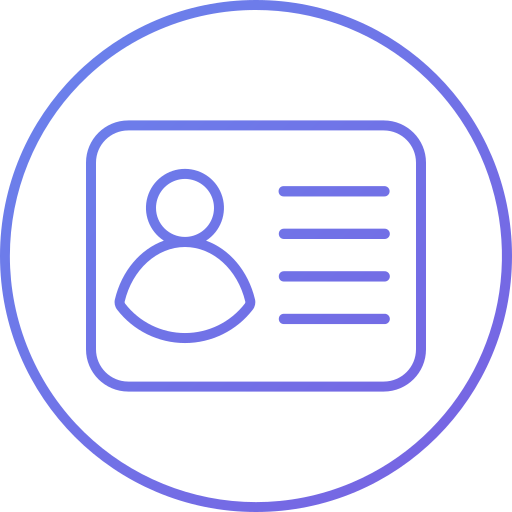 tarjeta de visita icono gratis