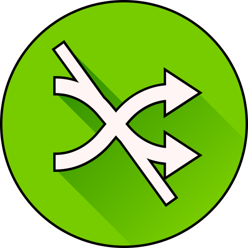 Shuffle off free icon