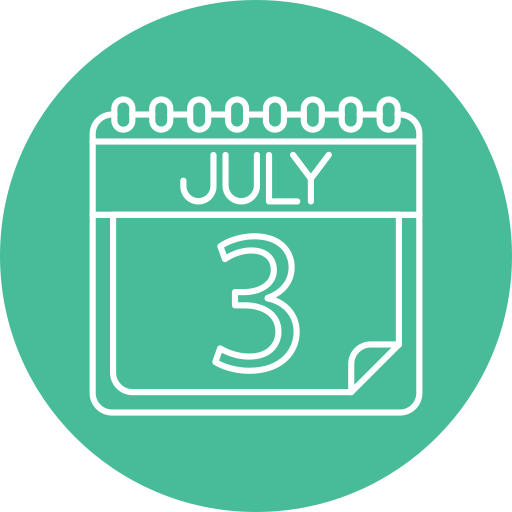 Июль бесплатно иконка