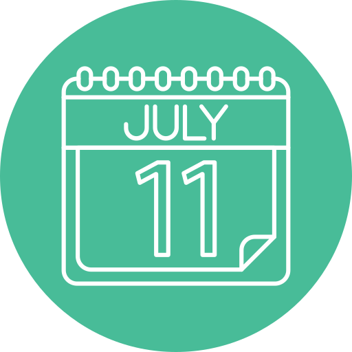 Июль бесплатно иконка