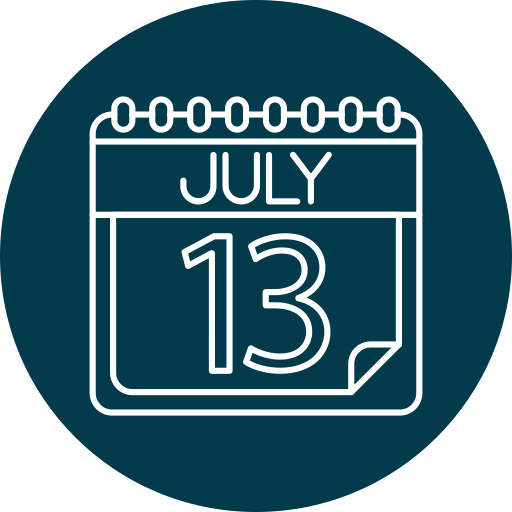 Июль бесплатно иконка