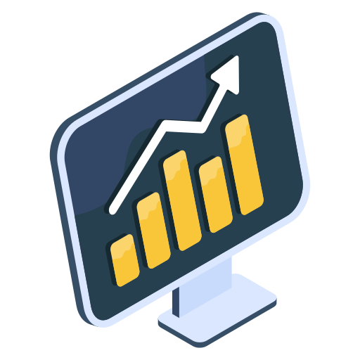 tabla de crecimiento icono gratis