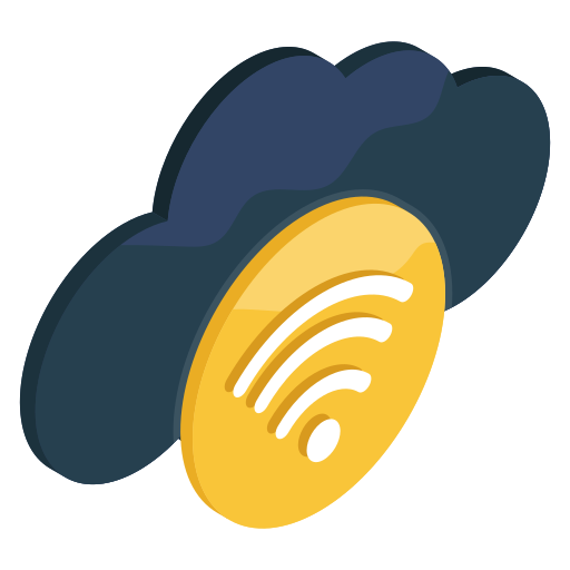 wifi en la nube icono gratis