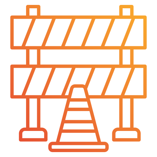 barrera de seguridad icono gratis