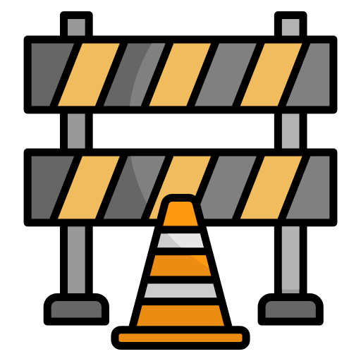 barrera de seguridad icono gratis