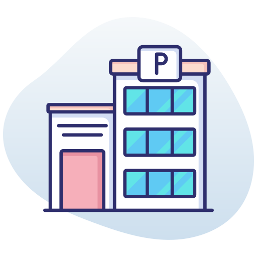 Parking garage free icon