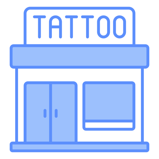 salón de tatuajes icono gratis