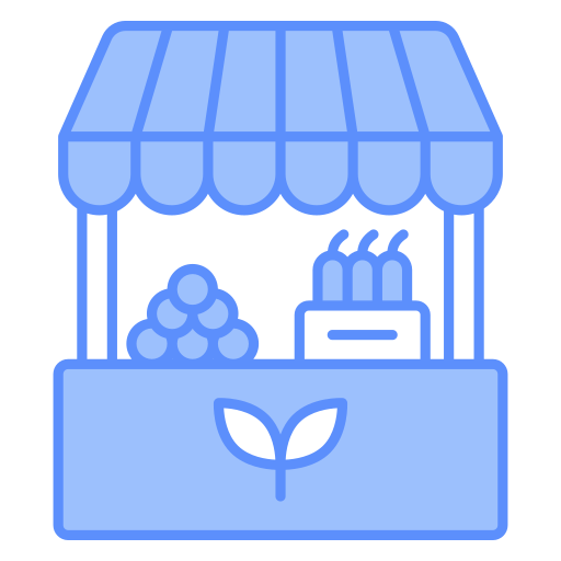 mercado de agricultores icono gratis