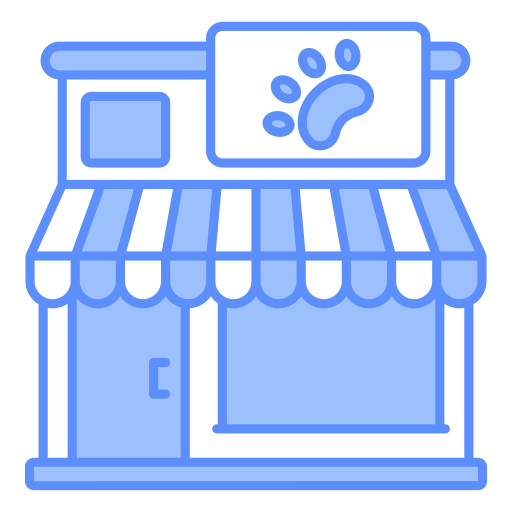 tienda de mascotas icono gratis