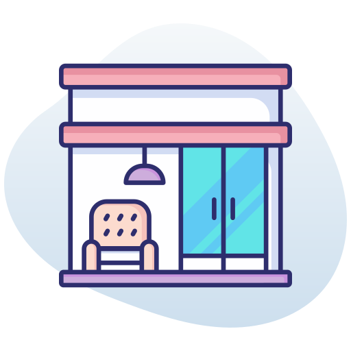 tienda de muebles icono gratis