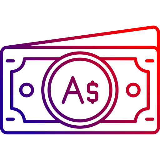 dólar australiano icono gratis