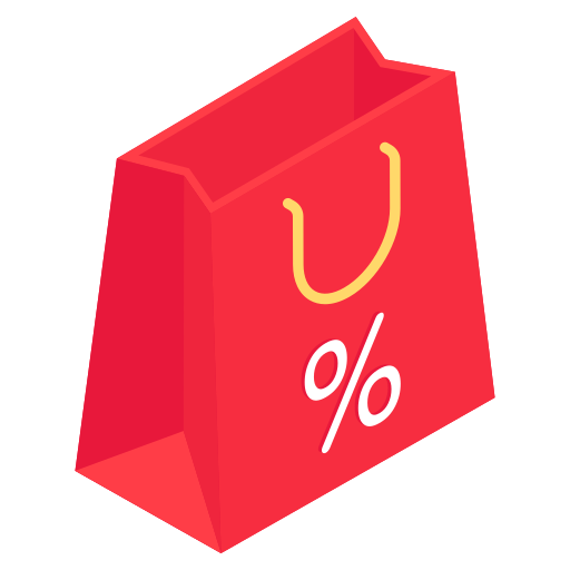 bolsa de compras grátis ícone