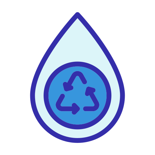 reciclar agua icono gratis