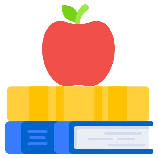 educación saludable icono gratis
