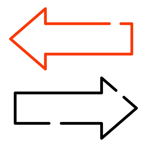 Opposite direction free icon