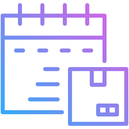 Delivery schedule free icon