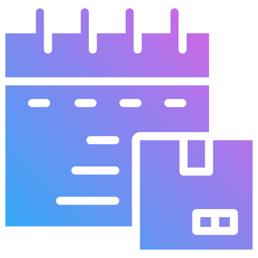 calendario de entregas icono gratis