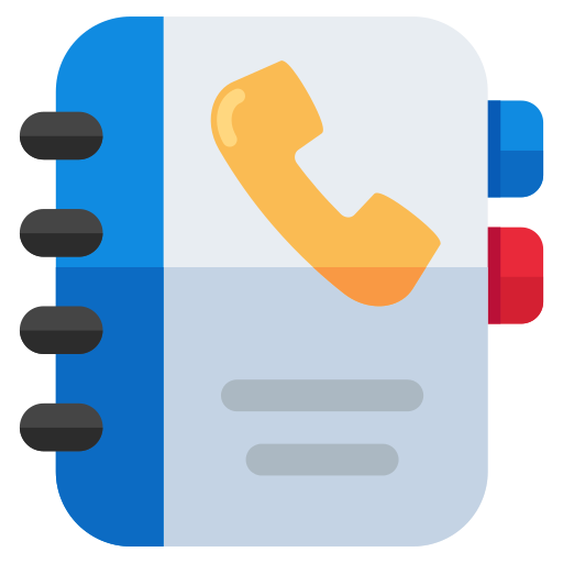 libro de contactos icono gratis