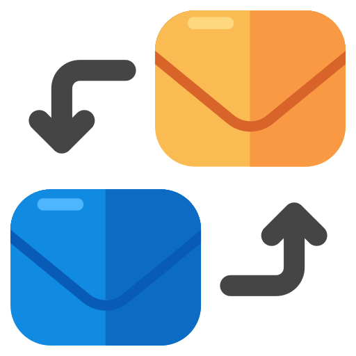 transferencia de correo icono gratis